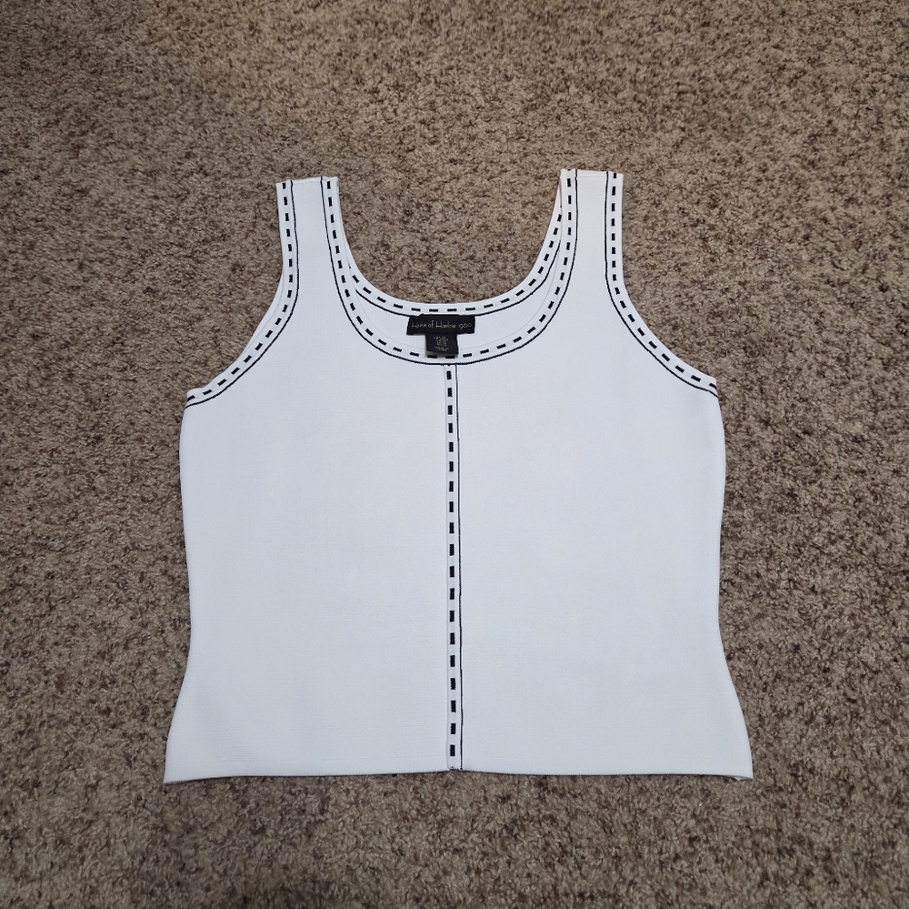 House of Harlow 1960 White Top with Black Accents